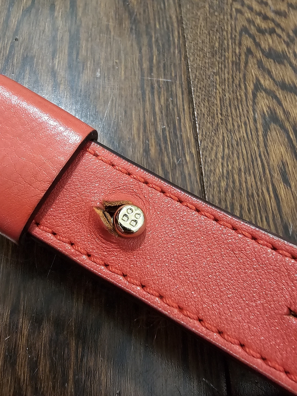 Kate Spade Coral Red Leather Crossbody Bag - Picture 9 of 12